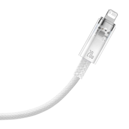 Kup Cablu Baseus Explorer Series USB-C/Lightning 2m 20W (alb) - BSU4358 - {ean13} - Sklep Home Screen