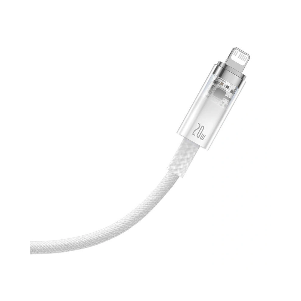 Kabel Baseus Explorer Series USB-C/Lightning 2m 20W (biały)