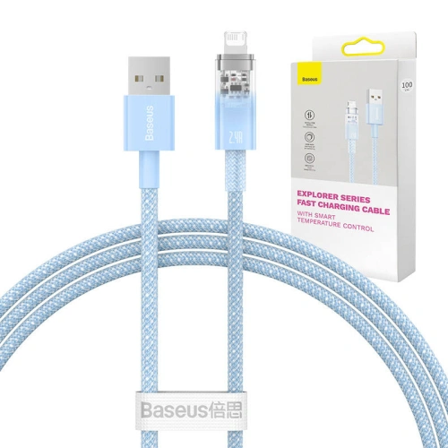 Kup Kabel Baseus Explorer Series USB-A/Lightning 1m 2.4A (modrý) - BSU4359 - {ean13} - Sklep Home Screen