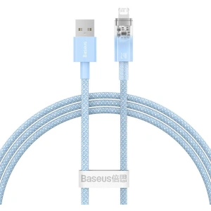 Kabel Baseus Explorer Series USB-A/Lightning 1m 2.4A (modrý)