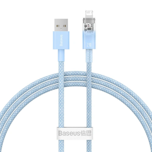 Kup Kabel Baseus Explorer Series USB-A/Lightning 1m 2.4A (modrý) - BSU4359 - {ean13} - Sklep Home Screen