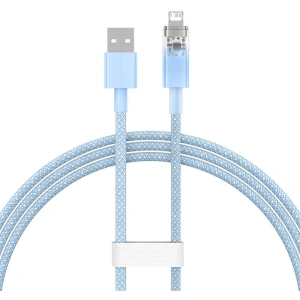 Kabel Baseus Explorer Series USB-A/Lightning 1m 2.4A (modrý)