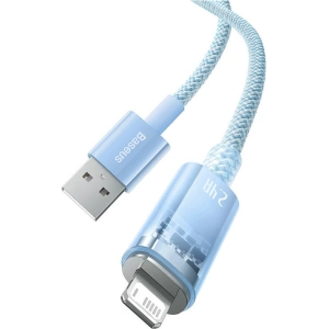 Kabel Baseus Explorer Series USB-A/Lightning 1m 2.4A (modrý)