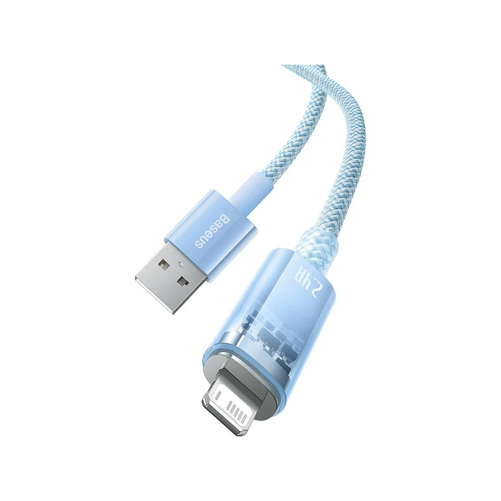 Kabel Baseus Explorer Series USB-A/Lightning 1m 2.4A (niebieski)