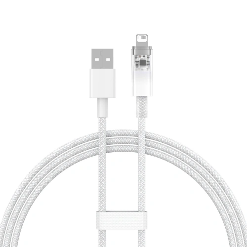 Kup Kabel Baseus Explorer Series USB-A/Lightning 1m 2.4A (bílý) - BSU4360 - {ean13} - Sklep Home Screen