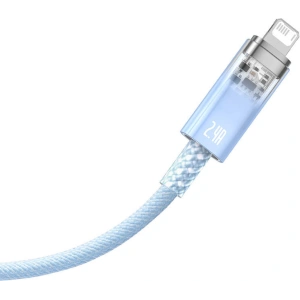 Kabel Baseus Explorer Series USB-A/Lightning 1m 2.4A (modrý)