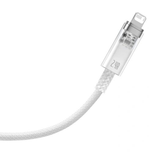 Kup Kabel Baseus Explorer Series USB-A/Lightning 1m 2.4A (alb) - BSU4360 - {ean13} - Sklep Home Screen