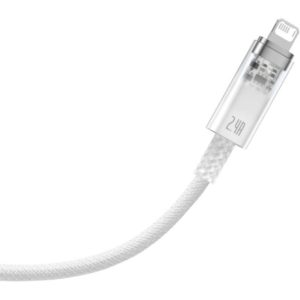Kabel Baseus Explorer Series USB-A/Lightning 1m 2.4A (biały)