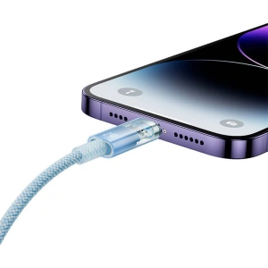 Kabel Baseus Explorer Series USB-A/Lightning 1m 2.4A (modrý)