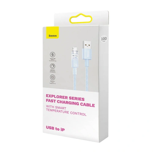 Kup Kabel Baseus Explorer Series USB-A/Lightning 1m 2.4A (modrý) - BSU4359 - {ean13} - Sklep Home Screen