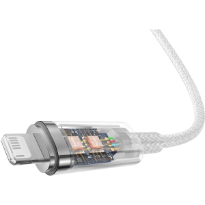 Kabel Baseus Explorer Series USB-A/Lightning 1m 2.4A (bílý)