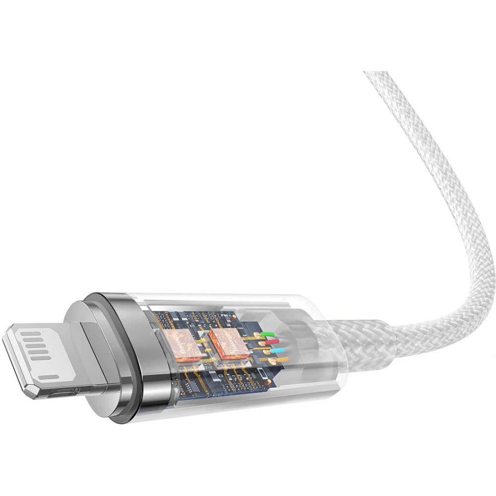 Kabel Baseus Explorer Series USB-A/Lightning 1m 2.4A (biały)