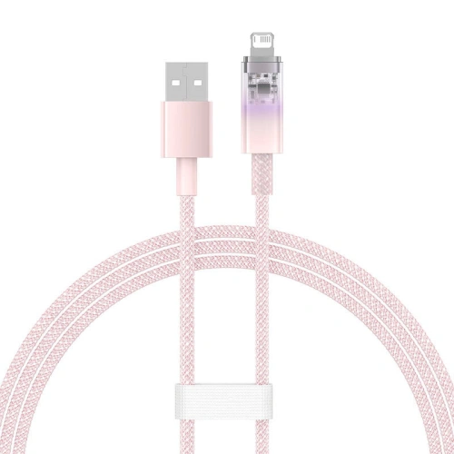 Kup Kabel Baseus Explorer Series USB-A/Lightning 1m 2.4A (růžový) - BSU4361 - {ean13} - Sklep Home Screen