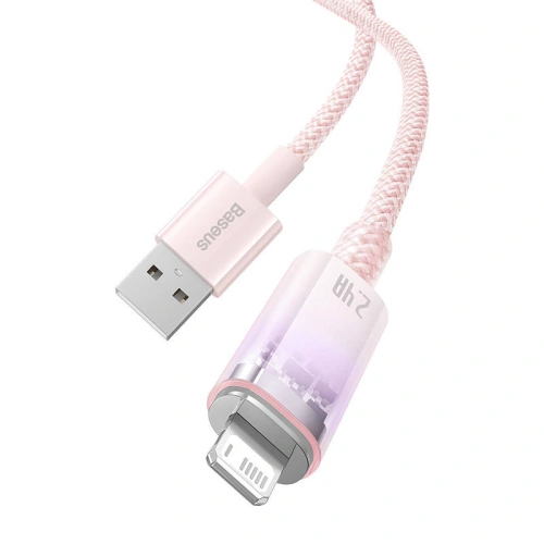 Kup Kabel Baseus Explorer Series USB-A/Lightning 1m 2.4A (růžový) - BSU4361 - {ean13} - Sklep Home Screen