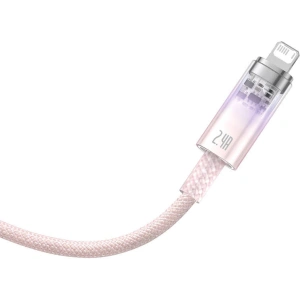 Kabel Baseus Explorer Series USB-A/Lightning 1m 2.4A (růžový)