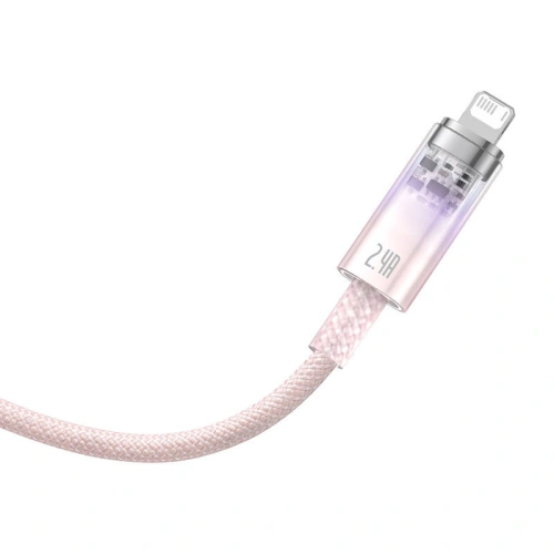 Kup Cablul Baseus Explorer Series USB-A/Lightning 1m 2.4A (roz) - BSU4361 - {ean13} - Sklep Home Screen