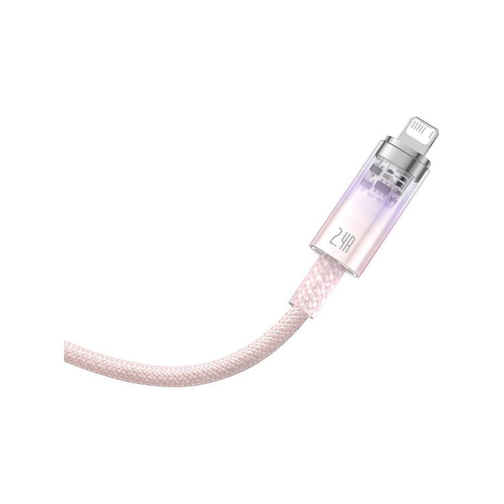 Kabel Baseus Explorer Series USB-A/Lightning 1m 2.4A (różowy)
