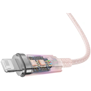 Kabel Baseus Explorer Series USB-A/Lightning 1m 2.4A (růžový)