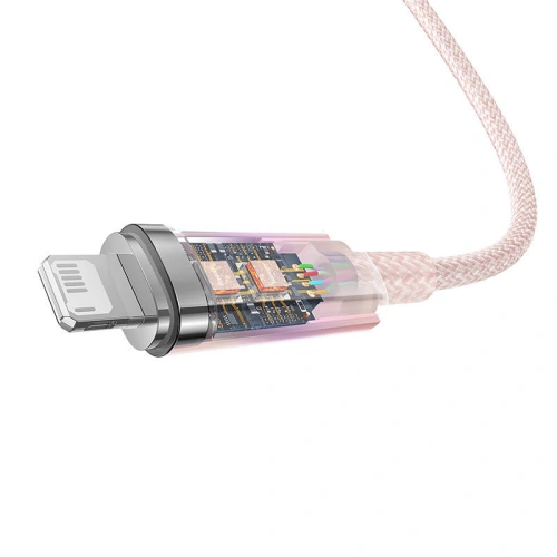 Kup Cablul Baseus Explorer Series USB-A/Lightning 1m 2.4A (roz) - BSU4361 - {ean13} - Sklep Home Screen