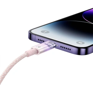 Kabel Baseus Explorer Series USB-A/Lightning 1m 2.4A (růžový)