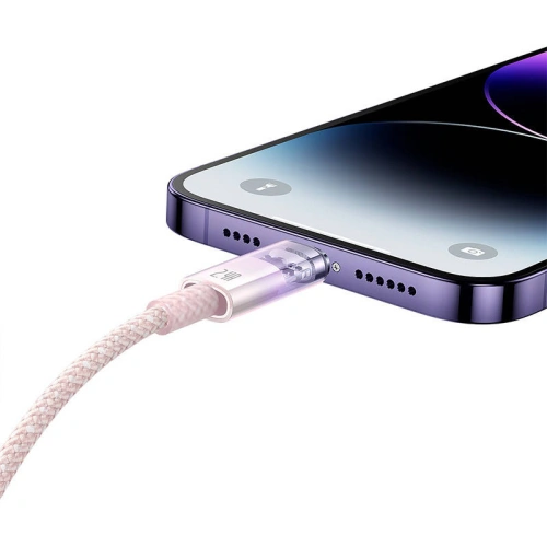 Kup Cablul Baseus Explorer Series USB-A/Lightning 1m 2.4A (roz) - BSU4361 - {ean13} - Sklep Home Screen