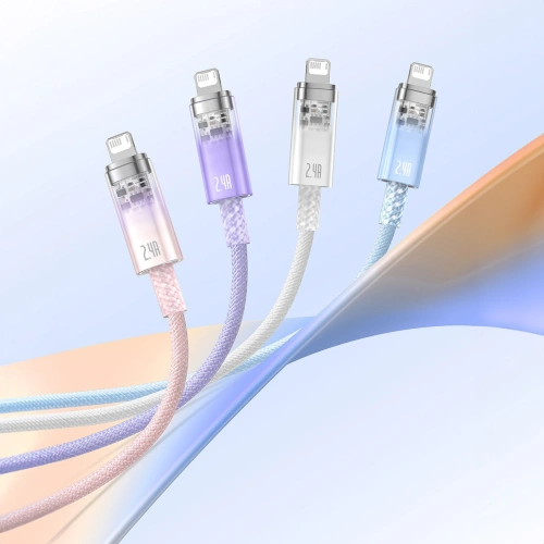 Kup Kabel Baseus Explorer Series USB-A/Lightning 1m 2.4A (alb) - BSU4360 - {ean13} - Sklep Home Screen