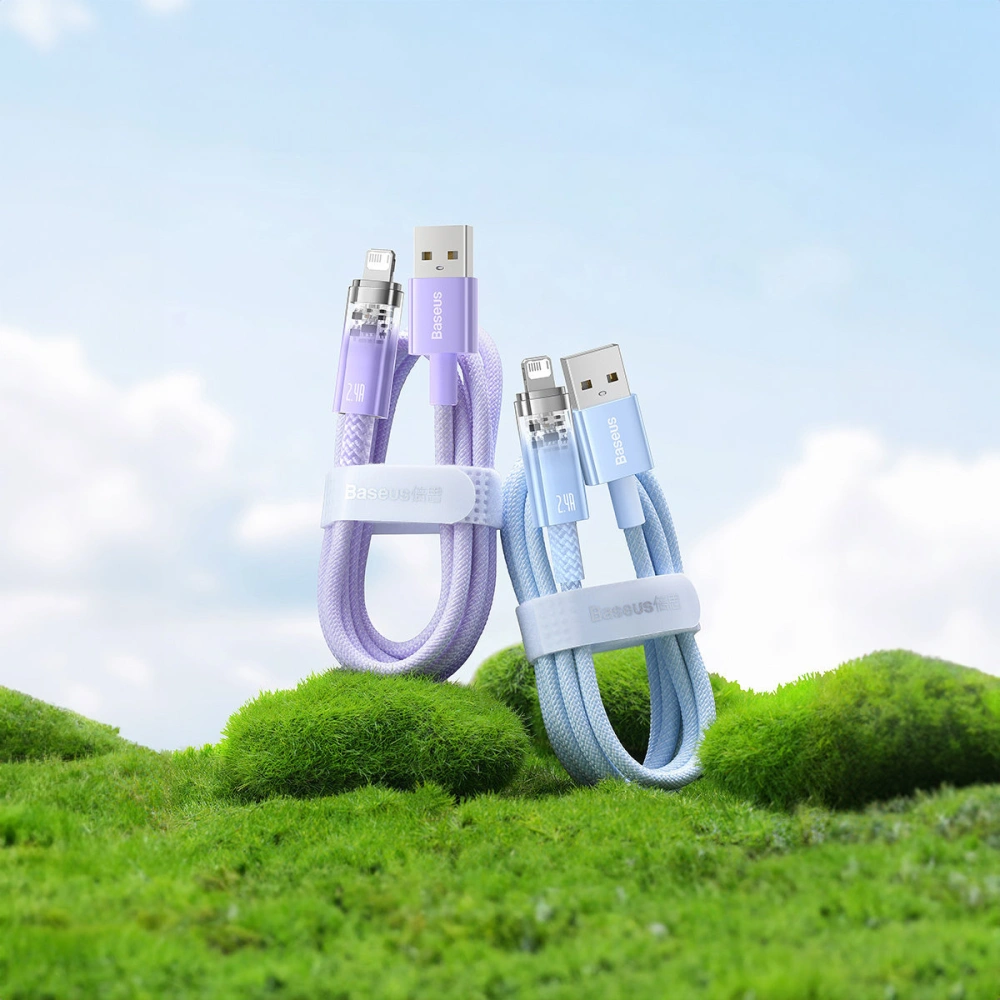 Kabel Baseus Explorer Series USB-A/Lightning 1m 2.4A (biały)