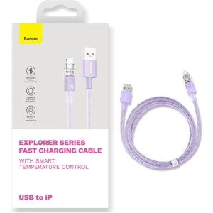 Kabel Baseus Explorer Series USB-A/Lightning 1m 2.4A (bílý)