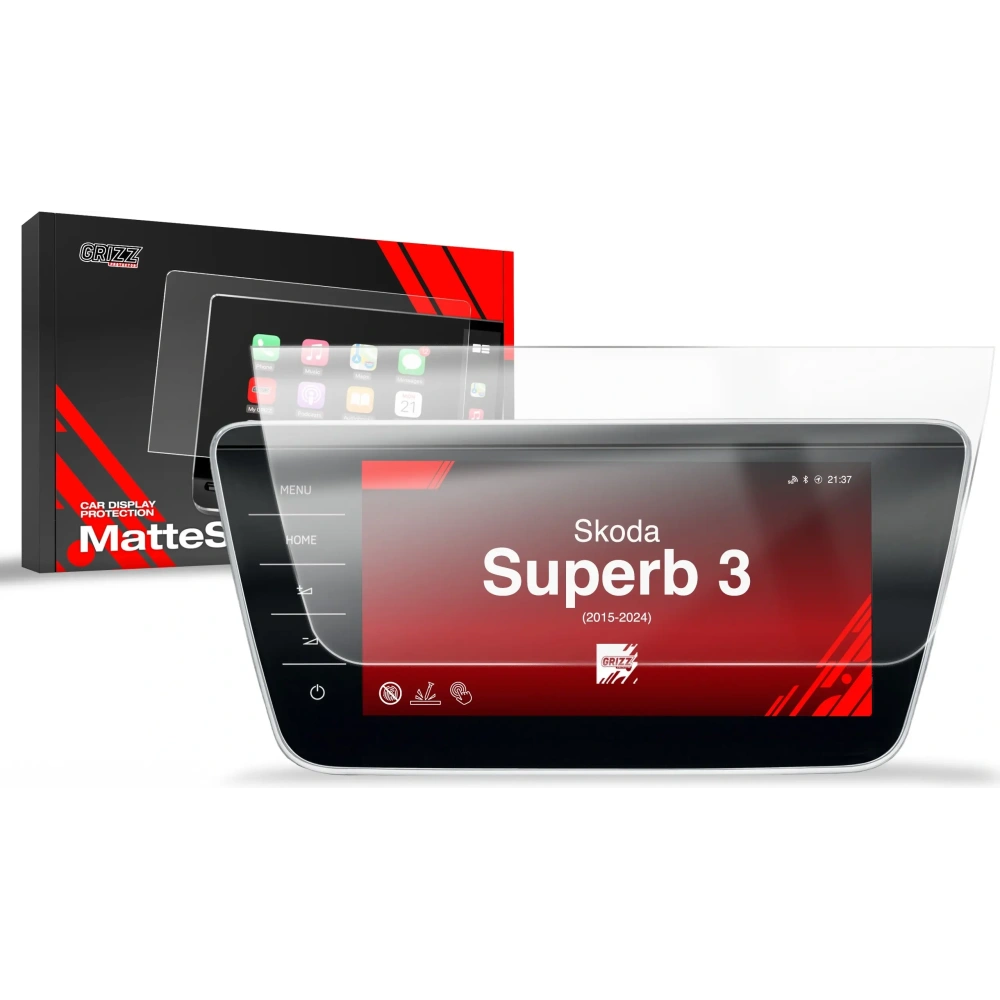 Folia matowa GrizzGlass CarDisplay Protection do Skoda Superb 3 9,2" Columbus 2015-2024