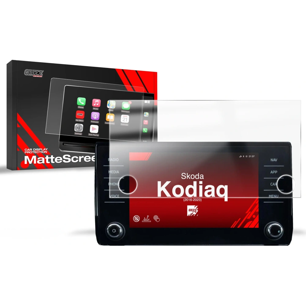 Folia matowa GrizzGlass CarDisplay Protection do Skoda Kodiaq 8" Amundsen (2016-2023)