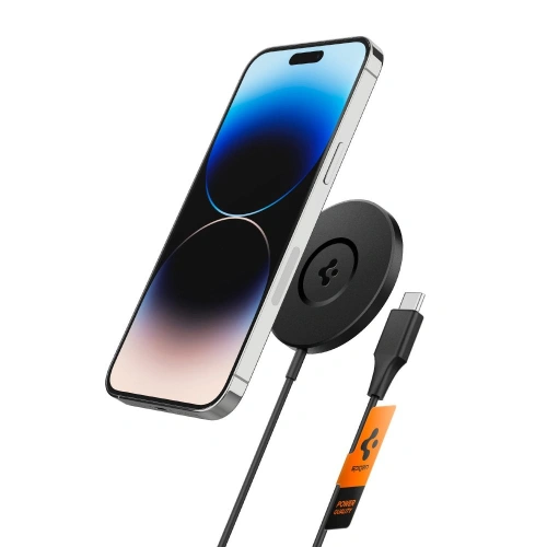Kup Vezeték nélküli töltő Spigen PF2102 ArcField Magnetic MagSafe Wireless Charger Fekete - SPN2892 - {ean13} - Sklep Home Screen