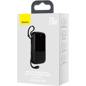 Powerbank Baseus Qpow Pro 10000mAh 20W Overseas Edition + kabel USB-C 3A - czarny