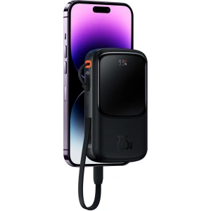 Powerbank Baseus Qpow Pro 10000mAh 20W Overseas Edition + kabel USB-C 3A - czarny