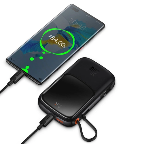 Kup Powerbank Baseus Qpow Pro 10000mAh 20W Overseas Edition + kabel USB-C 3A - černý - BSU4362 - {ean13} - Sklep Home Screen