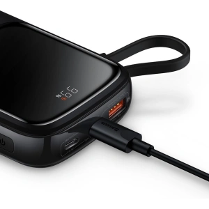 Powerbank Baseus Qpow Pro 10000mAh 20W Overseas Edition + kabel USB-C 3A - czarny