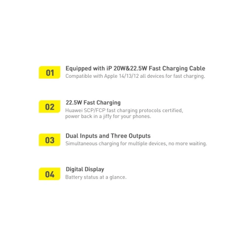 Kup Powerbank Baseus Qpow Pro 10000mAh 20W Overseas Edition + kabel USB-C 3A - czarny - BSU4362 - {ean13} - Sklep Home Screen