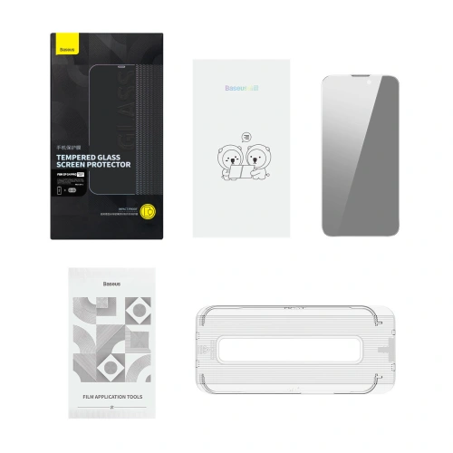 Kup Baseus 0.3mm Apple Gehärtetes Glas Privacy Glass iPhone 14 Pro + Montagerahmen - BSU4364 - {ean13} - Sklep Home Screen