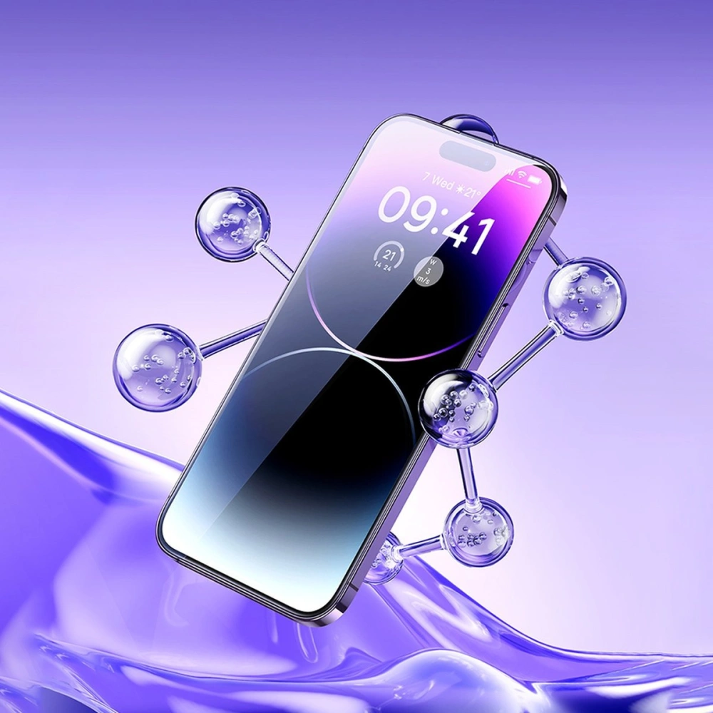 Szkło hartowane Baseus Privacy 0.3mm Glass Apple iPhone 14 Pro + ramka montażowa