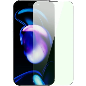 Kup Baseus 0.3mm Apple Gehärtetes Glas Anti Blue Light Glas iPhone 14 Pro mit Staubfilter + Montagerahmen - BSU4366 - {ean13} - Sklep Home Screen