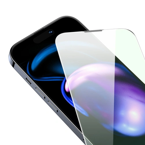 Kup Tvrzené sklo Baseus Anti Blue Light 0.3mm sklo Apple iPhone 14 Pro s filtrem proti prachu + montážní rámeček - BSU4366 - {ean13} - Sklep Home Screen