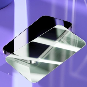 Kup Szkło hartowane Baseus Anti Blue Light 0.3mm Glass Apple iPhone 14 Pro z filtrem przeciwpyłowym + ramka montażowa - BSU4366 - {ean13} - Sklep Home Screen