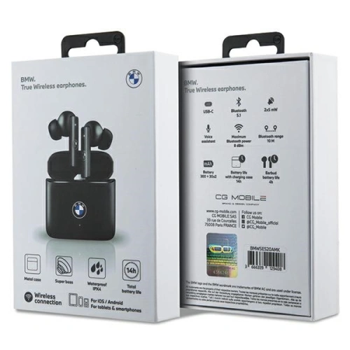 Kup Căști TWS BMW BMWSES20AMK Bluetooth + stație de docare negru/black Signature - BMW471 - {ean13} - Sklep Home Screen