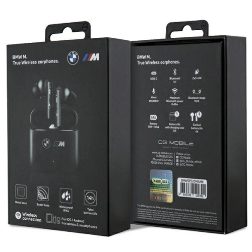 Kup Căști TWS BMW BMWSES20MAMK Bluetooth + stație de docare negru/black M Collection - BMW472 - {ean13} - Sklep Home Screen