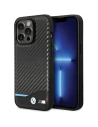 BMW Apple Tasche BMHCP13L22NBCK iPhone 13 Pro schwarz/schwarz Hardcase Leder Carbon