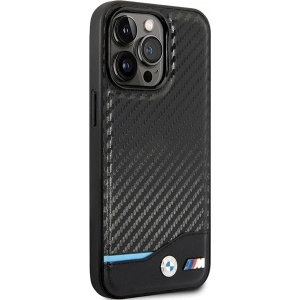 Buy BMW BMHCP13X22NBCK Apple iPhone 13 Pro Max black hardcase Leather Carbon - BMW475 - {ean13} - Home Screen Store Europe