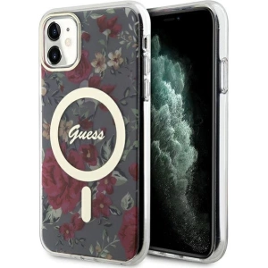 Kup Etui Guess GUHMN61HCFWSA Apple iPhone 11/XR zielony/khaki hardcase Flower MagSafe - GUE2619 - {ean13} - Sklep Home Screen