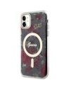 Buy Guess GUHMN61HCFWSA Apple iPhone 11/XR khaki hardcase Flower MagSafe - GUE2619 - {ean13} - Home Screen Store Europe