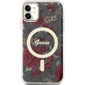 Kup Guess Apple Tasche GUHMN61HCFWSA iPhone 11/XR grün/khaki Hartschale Flower MagSafe - GUE2619 - {ean13} - Sklep Home Screen