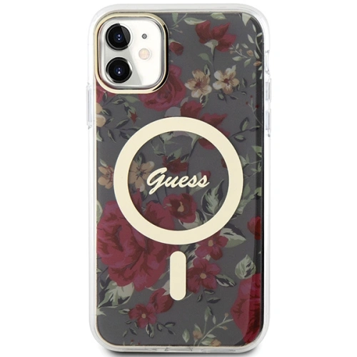 Kup Etui Guess GUHMN61HCFWSA Apple iPhone 11/XR zelené/khaki hardcase Flower MagSafe - GUE2619 - {ean13} - Sklep Home Screen