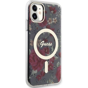 Kup Guess Apple Tasche GUHMN61HCFWSA iPhone 11/XR grün/khaki Hartschale Flower MagSafe - GUE2619 - {ean13} - Sklep Home Screen